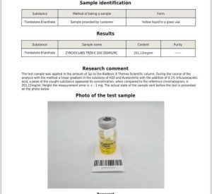 Trenbolone Enanthate with Lab Test Results by Zyroxx Labs