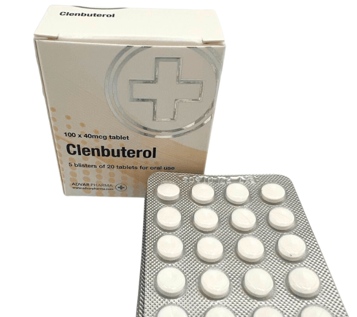 Advar Pharma Lab Tested Clenbuterol 40mcg x 100 Tablets - Image 2