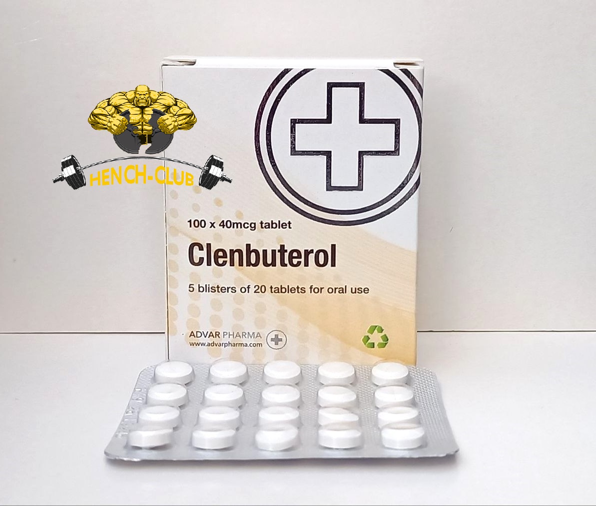 Advar Pharma Lab Tested Clenbuterol 40mcg x 100 Tablets